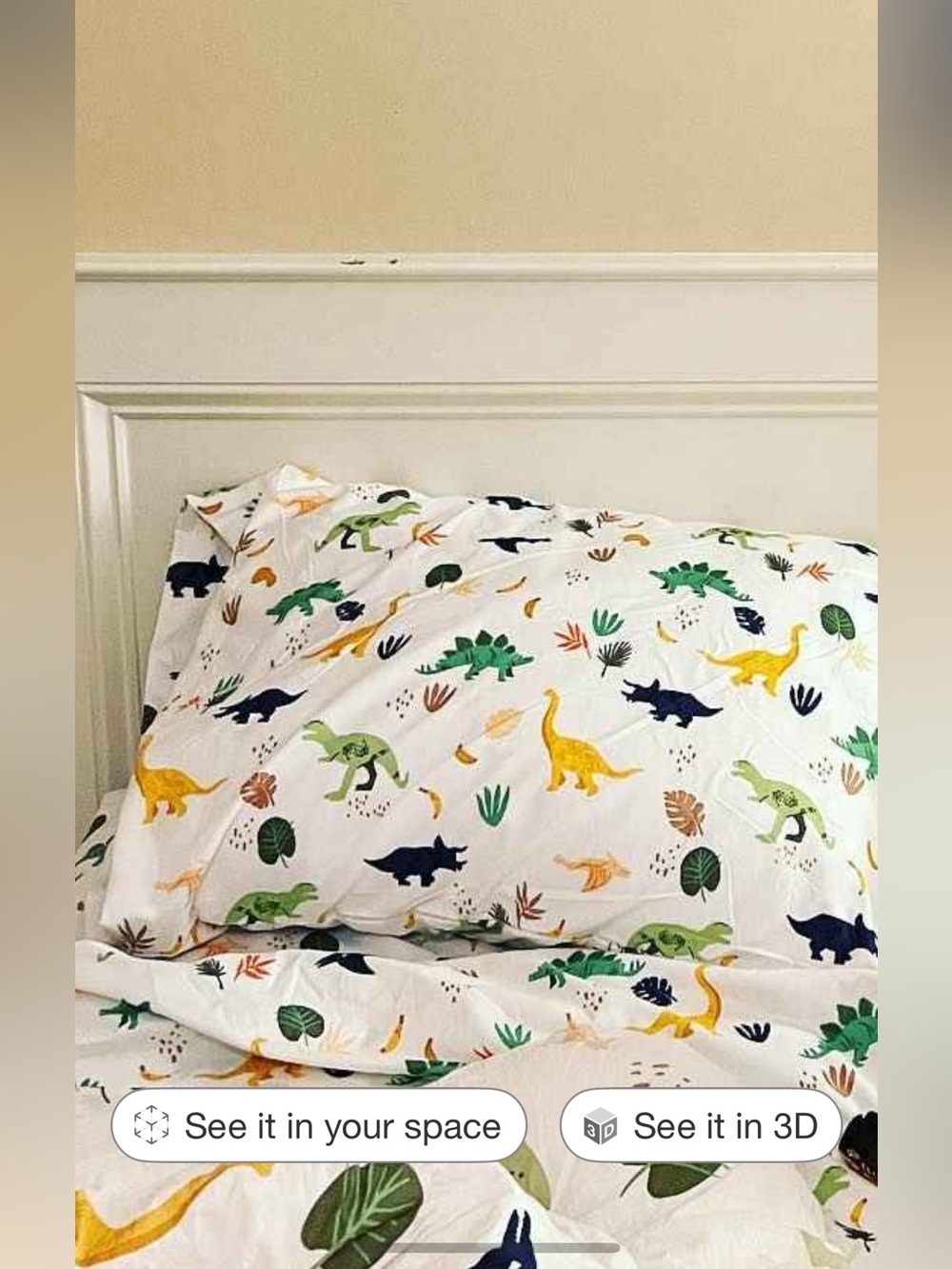 Pillow fort Dinosaur Bedding Set (queen sized)- Lightweight Bedding